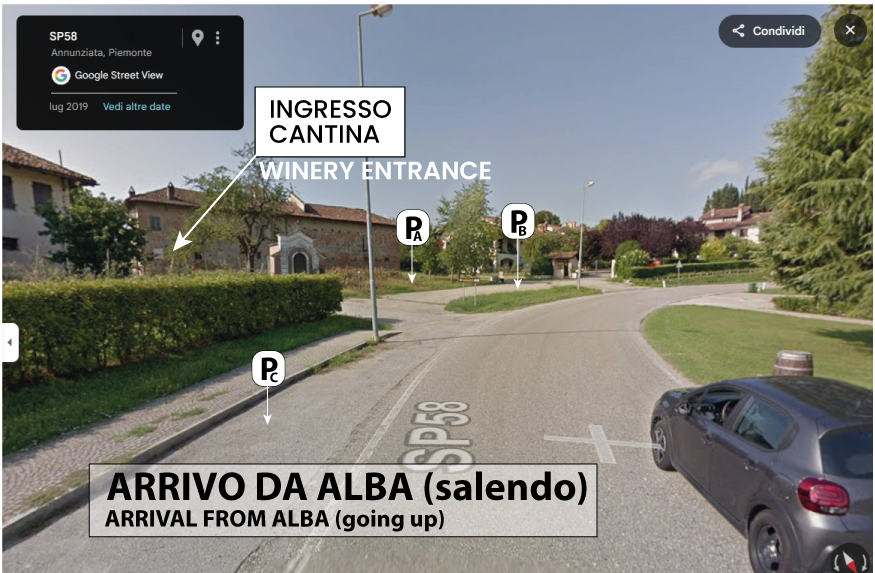 parcheggio arrivo da alba
