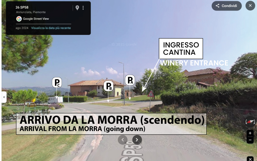 parcheggio arrivo da lamorra