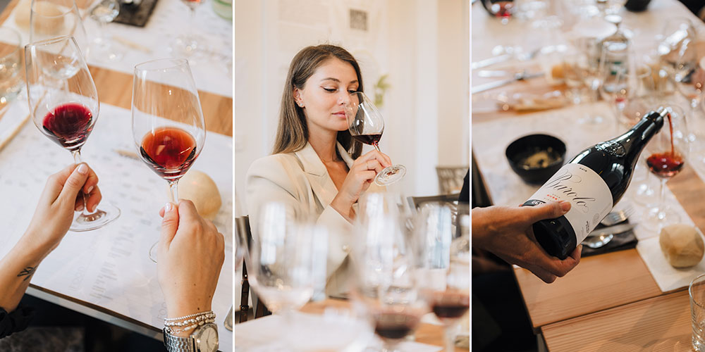 tasting with lunch in barolo