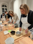 preparazione della fontana per la pasta
